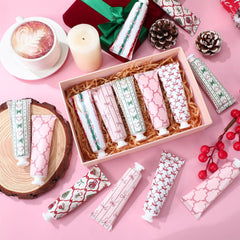 Dimsile pink bow hand cream cookies scent compact travel companion.