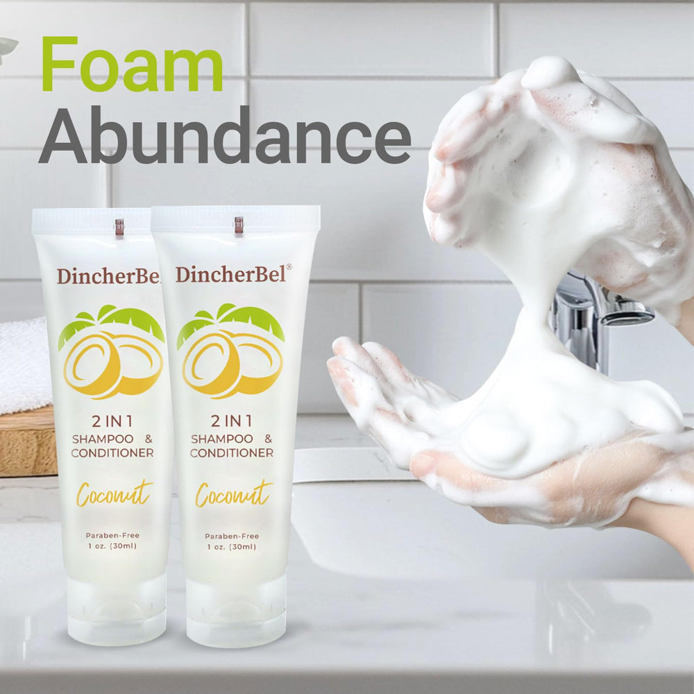DincherBel hotel amenities packaging shows compact size for guests.