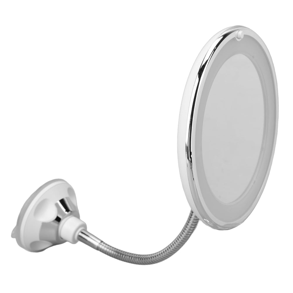 Dioche 10X magnifying makeup mirror with LED light for precise makeup application