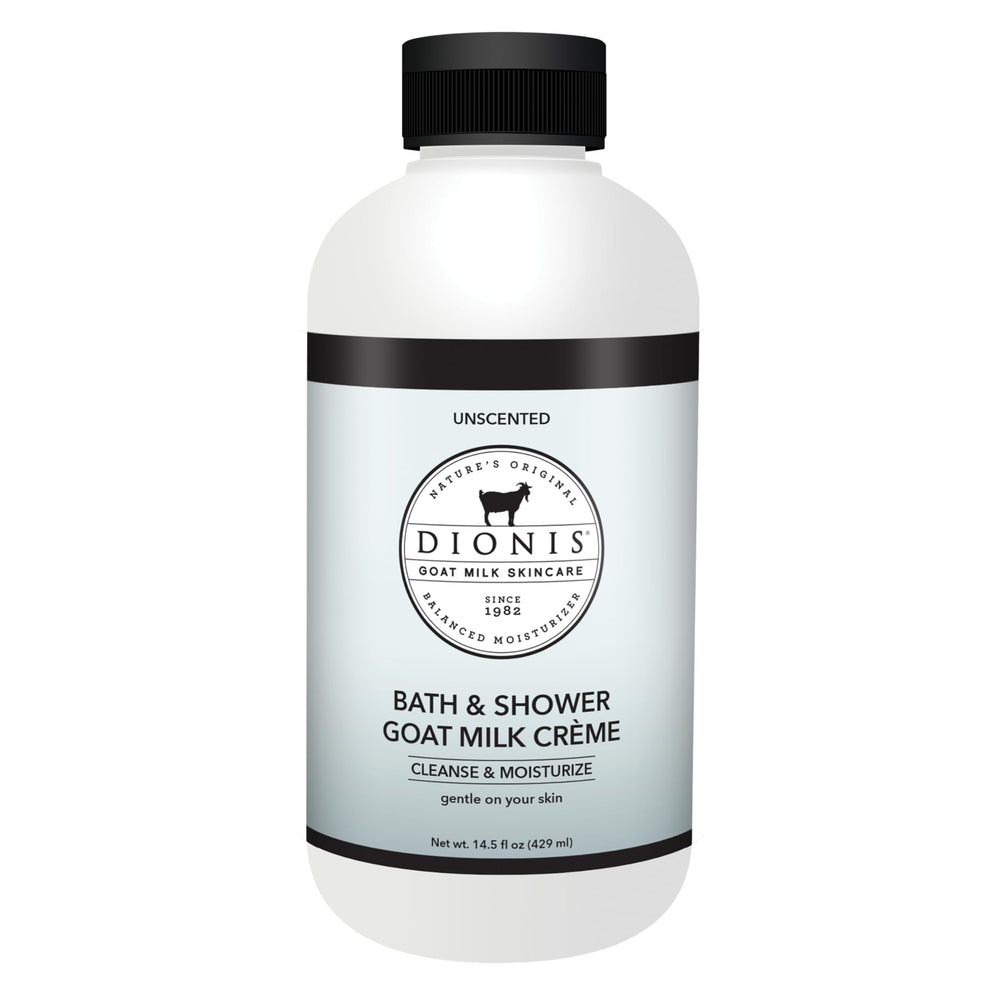 Dionis Goat Milk Bath Soap Unscented label shows fragrance-free cleansing for sensitive skin