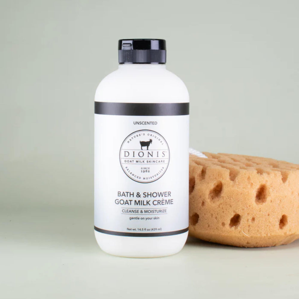 Dionis Goat Milk Bath Soap Unscented foam demonstrates rich lather and gentle cleansing