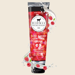 Dionis Berry Sparkle ingredients highlighting goat milk nutrients.