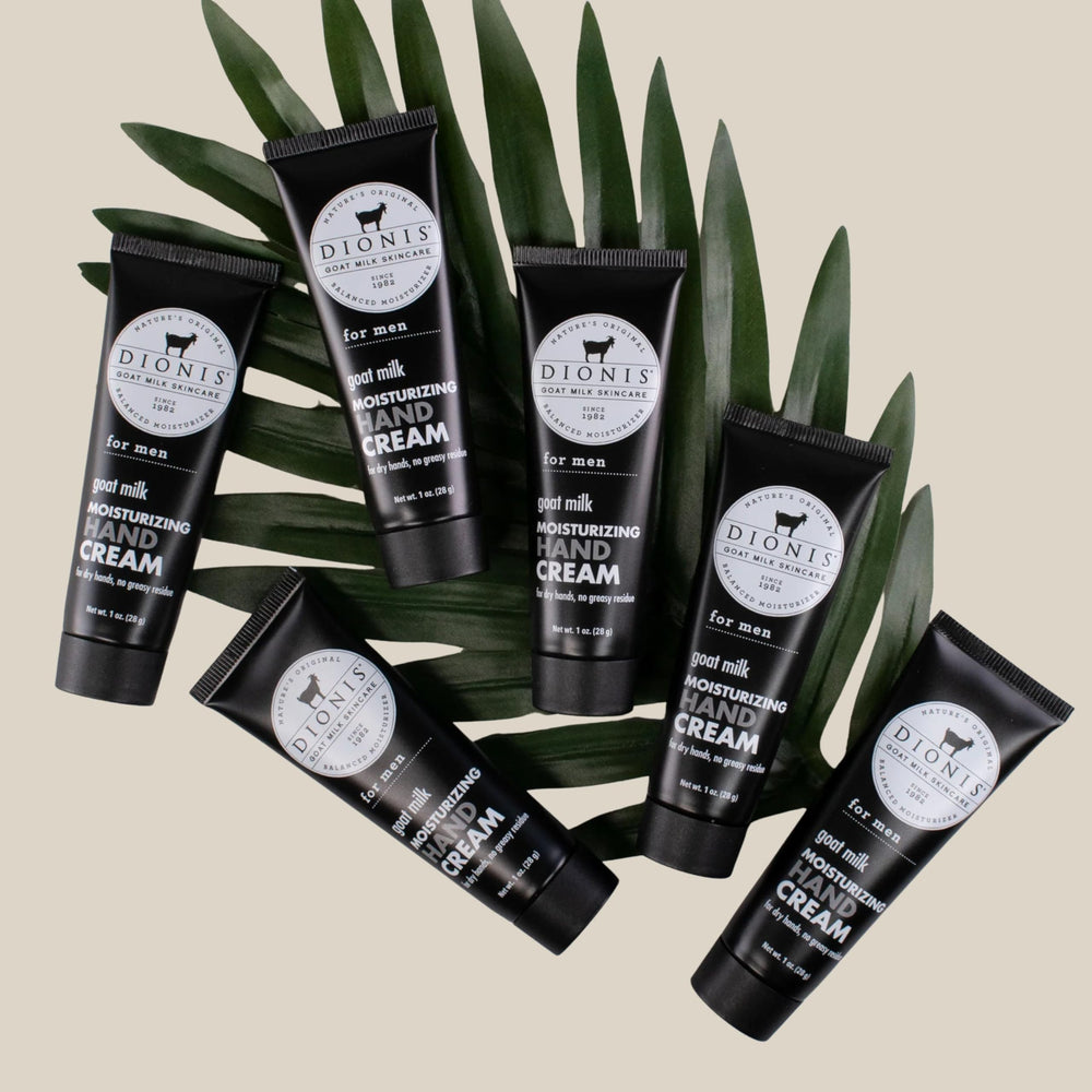 Dionis goat milk hand cream application glide showing easy spread and quick absorption.