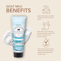 Dionis Goat Milk Hand Cream Ocean Mist six-pack displayed for sharing