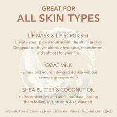 Dionis Goat Milk Lip Mask application at night for hydration