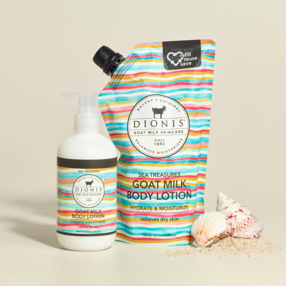 Dionis Goat Milk Lotion scent aroma; calming notes for daily ritual.