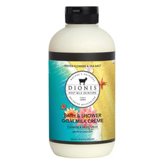 Dionis Water Flowers Sea Salt bath creme bottle pour for refreshing lather.