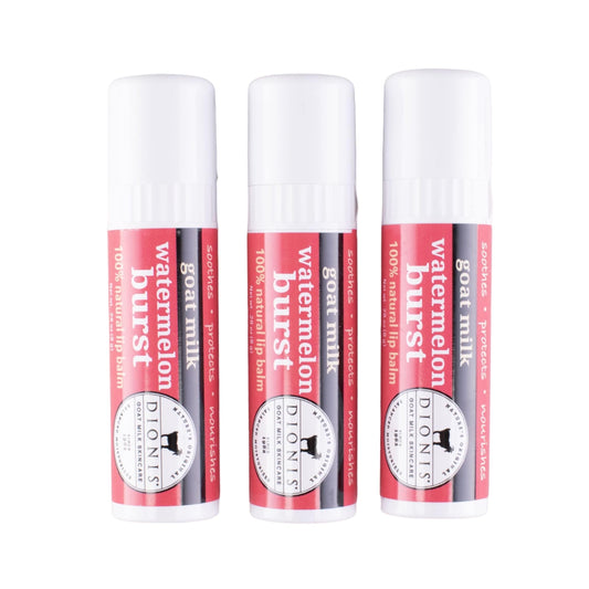 Dionis Watermelon Gift Set three lip balms for on-the-go moisture
