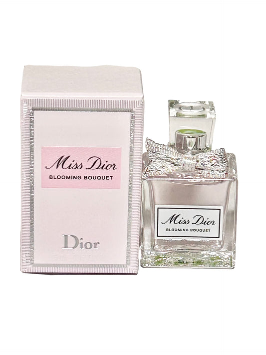 Miss Dior Blooming Bouquet mini bottle for on-the-go fragrance enhancement.