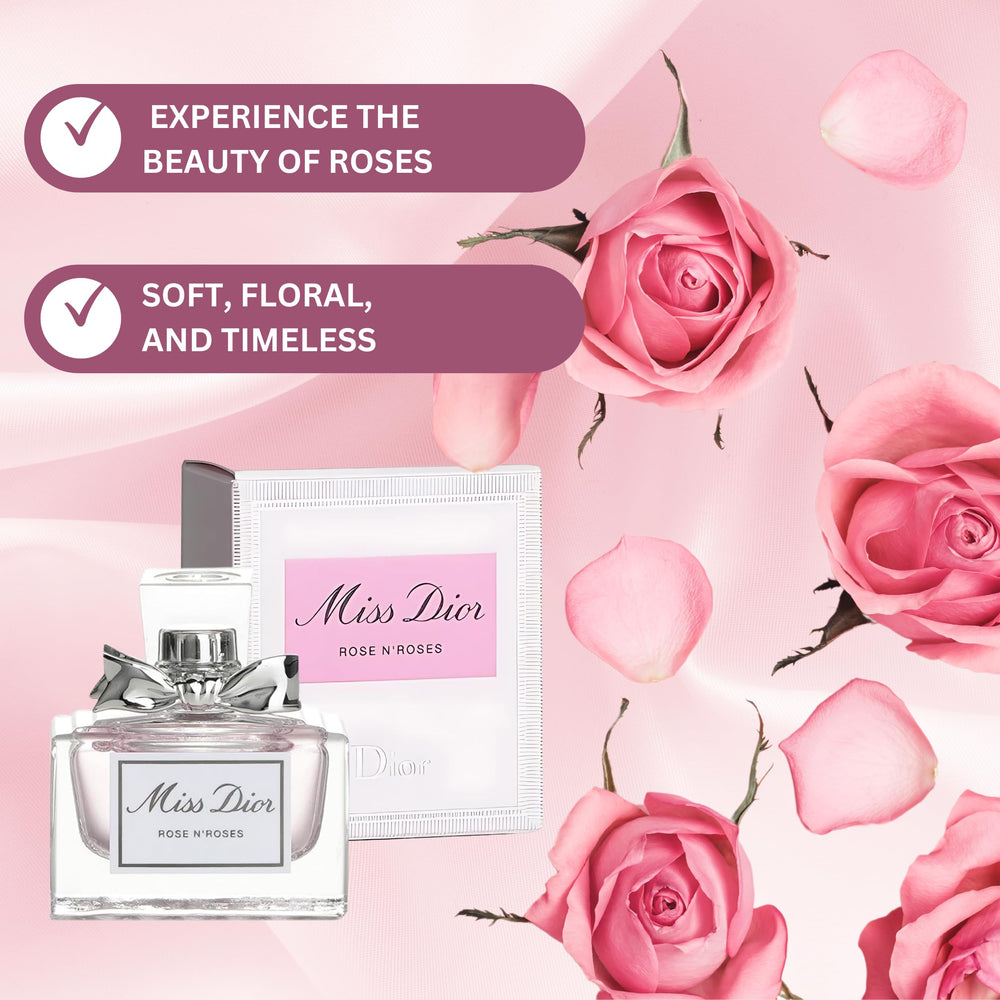 Miss Dior Rose N' Roses spray action captures the floral aroma for daily wear