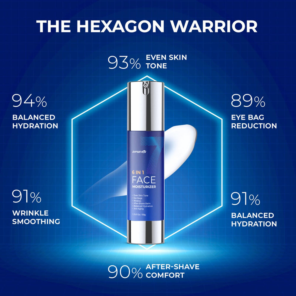 DIPSEVEN 6 in 1 cream with peptides supports firmness and revitalization.