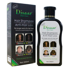 DISAAR Beauty shampoo bottle front displaying herbal formula for clean scalp