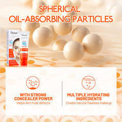 DISAAR Beauty sunscreen lotion being spread for even hydration