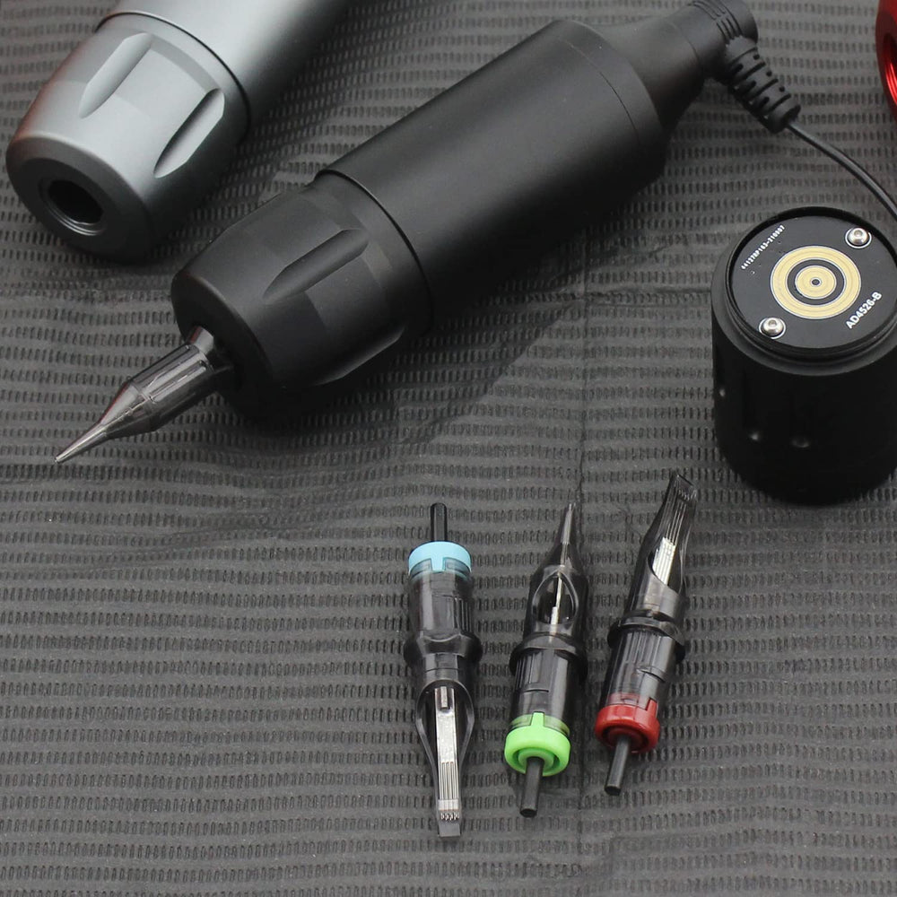 Premium stainless steel and medical-grade plastic housing on Discover Device cartridges.