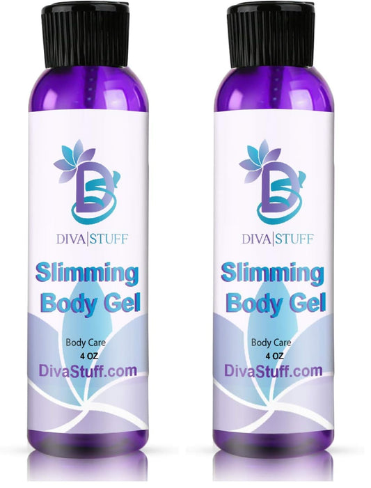Diva Stuff Slimming Gel Cream bottle for workouts with waist trainers, offering a refreshing cooling sensation.