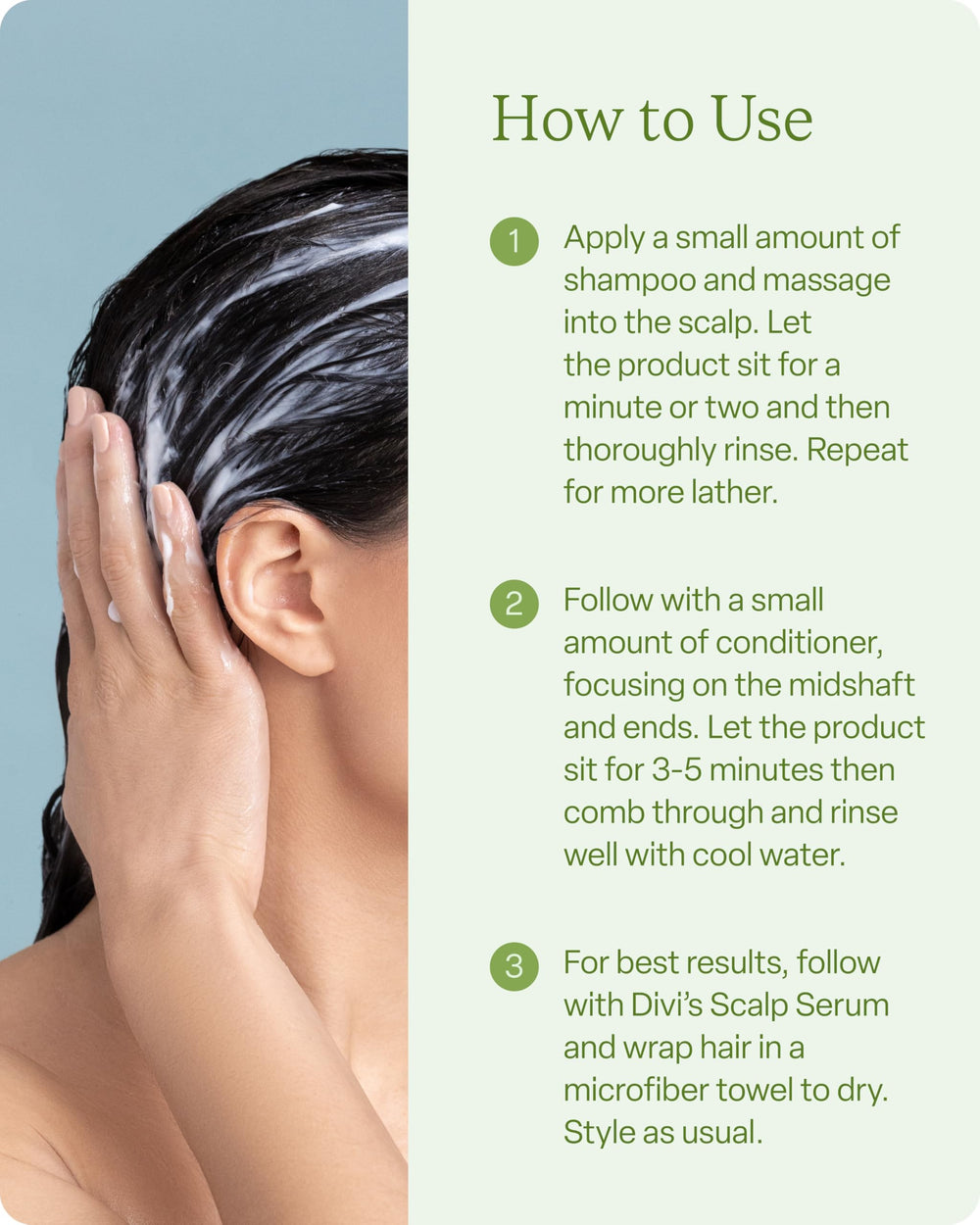 Divi hair volume close-up illustrating airy lift and fullness.