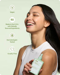Divi Scalp Serum bottle on vanity beside towels for daily care