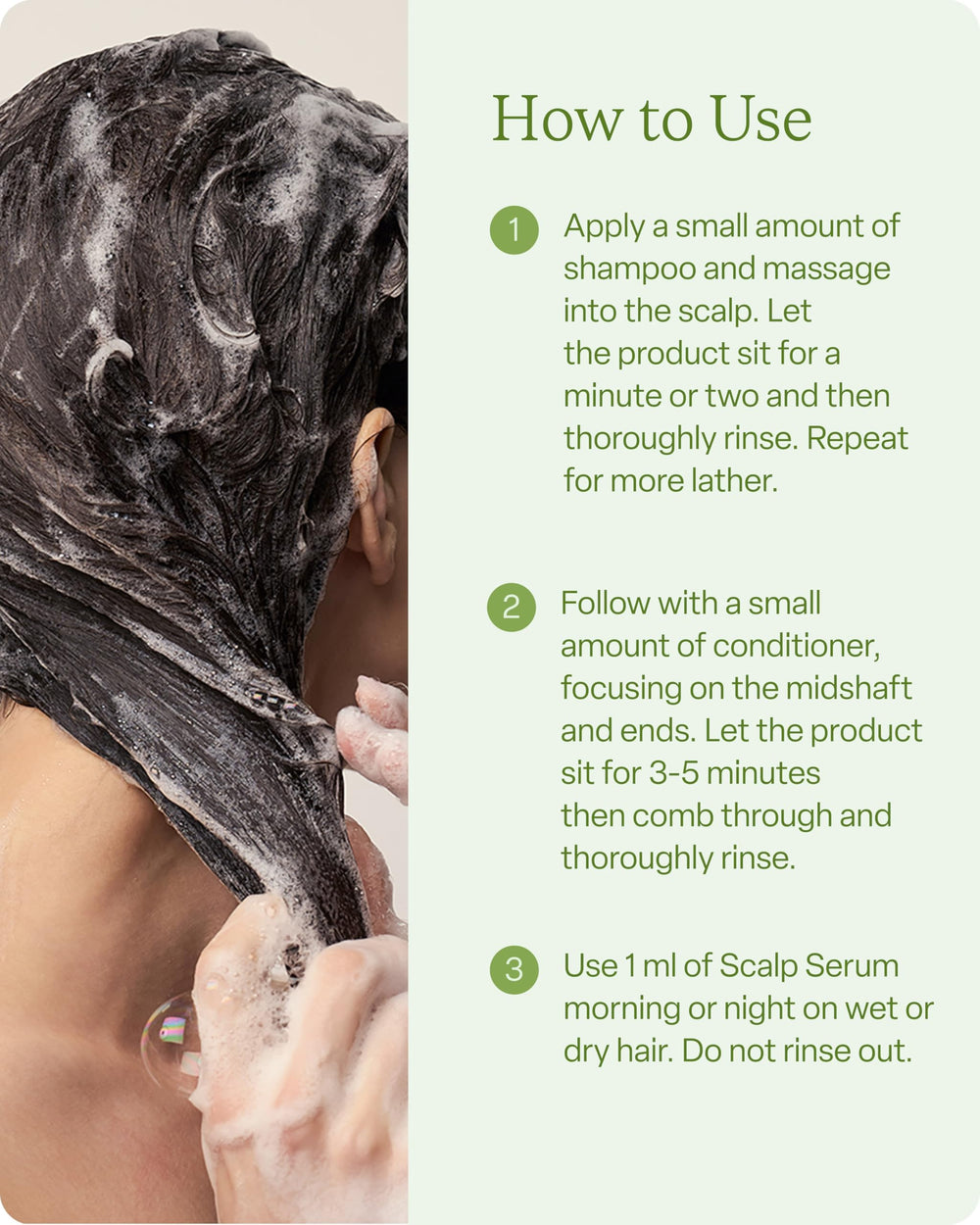 Divi Scalp Serum dropper shows easy application