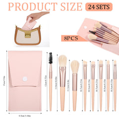 DIVINA VITAE compact travel brushes close-up highlighting soft bristles.