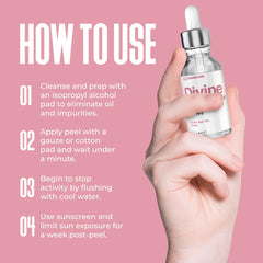 Divine Derriere label and wash-off instruction close-up