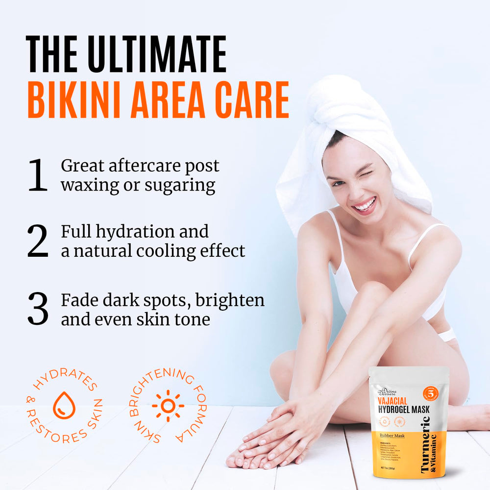 Divine Derriere Vajacial mask being applied for a soothing home treatment