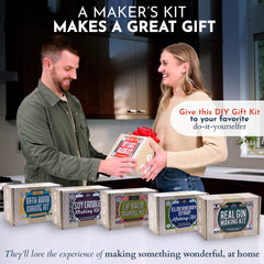 DIY Gift Kits mica powder colors brighten bath bombs.