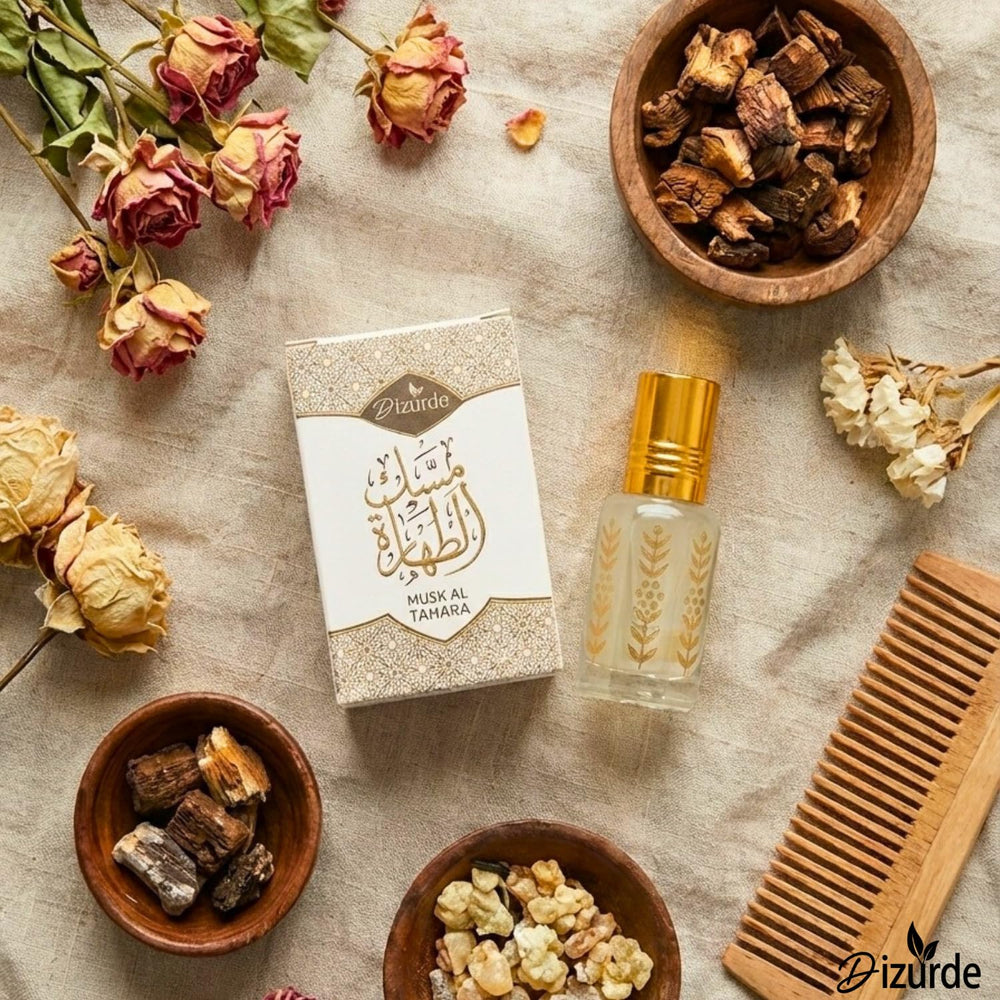 Dizurde Musk Al Tahara gift-pack ready scent for daily rituals.