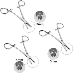 DJCIW stainless-steel piercing pliers facilitate rust-resistant ball changes for nose, septum, and lips.