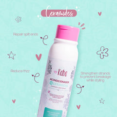 Pump dispenser of D'Luchi Kaba Ceramide conditioner for easy application.