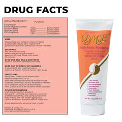DML facial moisturizer SPF 25 tube ready for travel