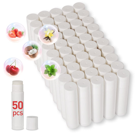 Dmsky lip balm 50-pack cherry with built-in labels for flavor distinction.