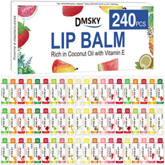 DMSKY lip balm collection with 15 flavors delivering subtle, pleasant scents for daily use