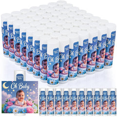 Dmsky Oh Baby lip balm label design for baby shower favors.