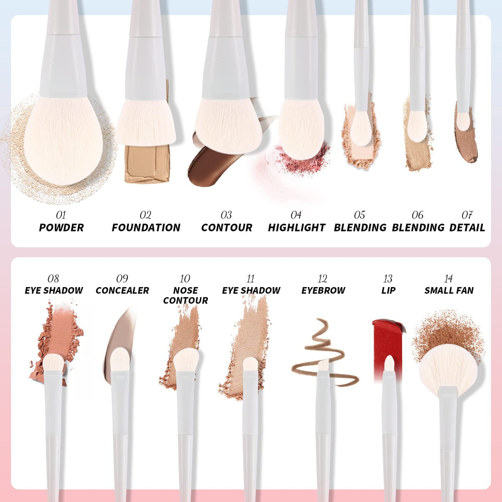 Docolor eyeshadow blending brush facilitates seamless lid transitions
