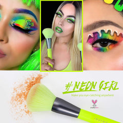 Docolor blending kabuki and contour brush enables seamless finish.