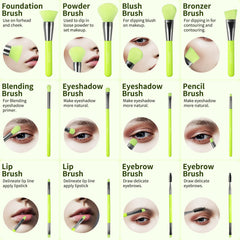 Docolor variety of eye brushes ideal for blending, contouring and highlighting.