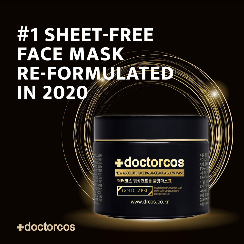 DOCTORCOS Water Glow Mask Cream texture closeup demonstrates pudding-like moisture.