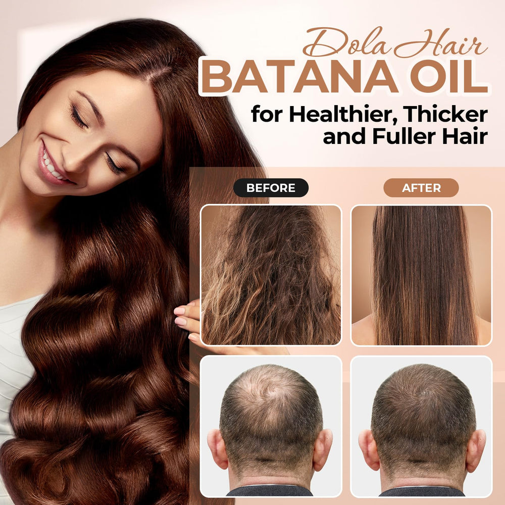 Dolahair Batana Oil leave-in application adds shine and manageability