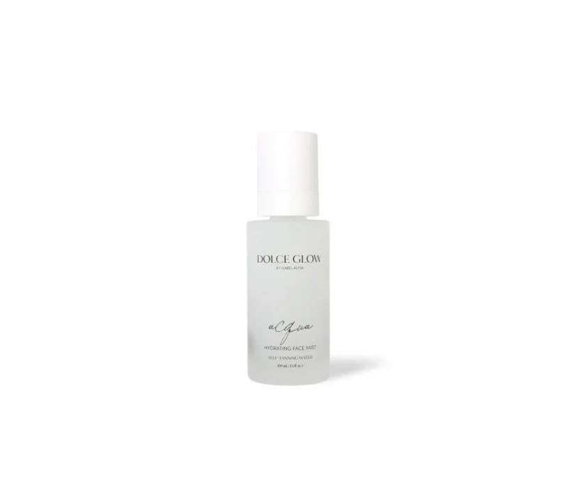 Dolce Glow Acqua Hydrating Face Mist Clear bottle for refreshed, hydrated skin
