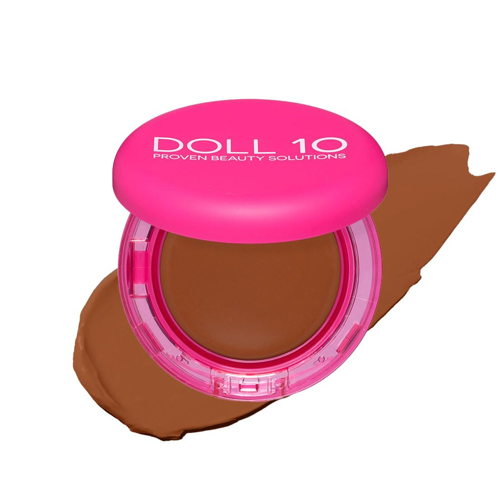 DOLL 10 NO Peptide Bounce Balm bottle showing hydrating, blurred finish for mature skin