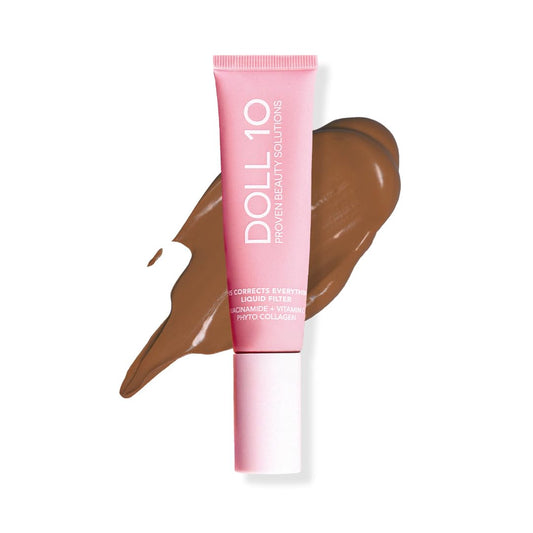 Doll 10 TCE Liquid Filter Deep bottle close-up showing sheer tint