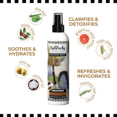 Dollylocks no-residue vegan formula leaves hair soft and clean
