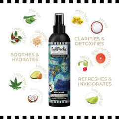 Dollylocks Sea Salt Texture Spray applied to braids and extensions