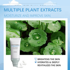 Domality Centella Sunscreen 50 compact packaging with pump for on-the-go use