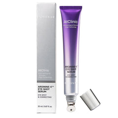 DOMINAS Arginine-E Eye Shot Serum bottle for refreshed under-eye skin.