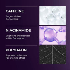 Cooling effect helps reduce puffiness during application.