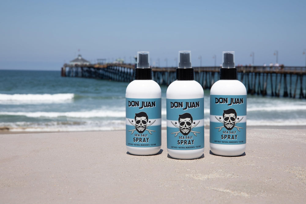 Matte finish from Don Juan Sea Salt Hair Spray for a natural look.