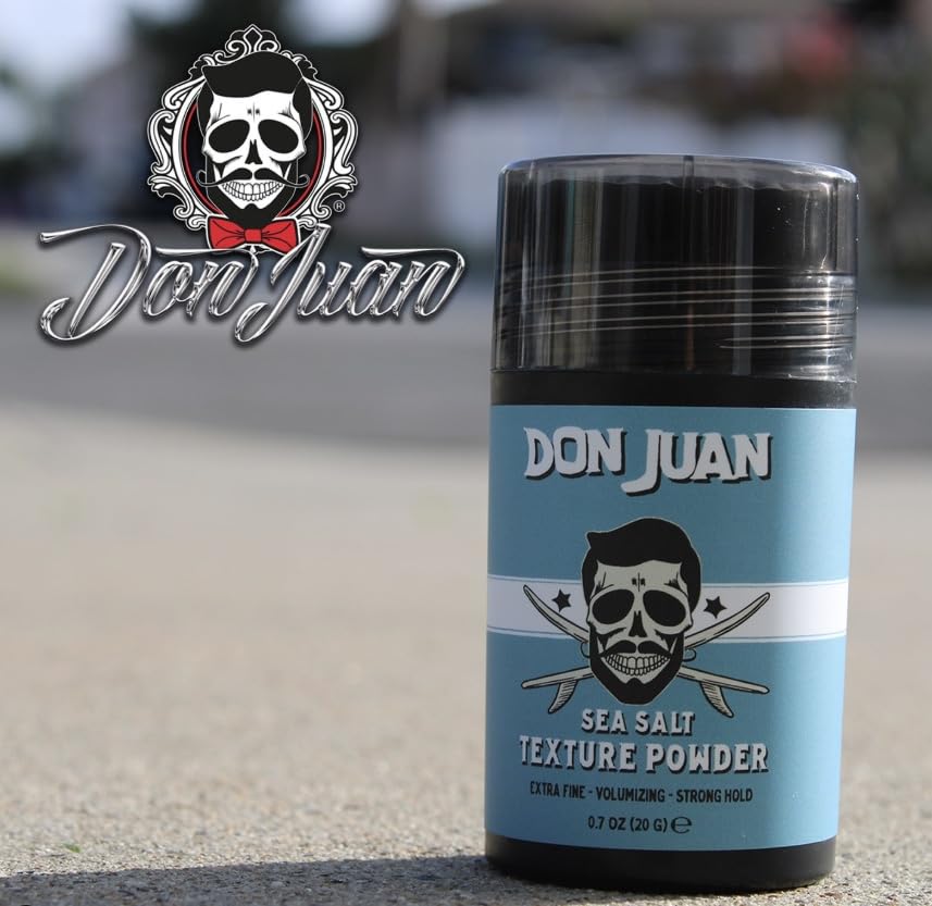 Don Juan Sea Salt Texture Powder styling results showcase natural matte finish.