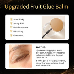 DONG RHYME lash lift step-by-step guide visual for easy at-home use.