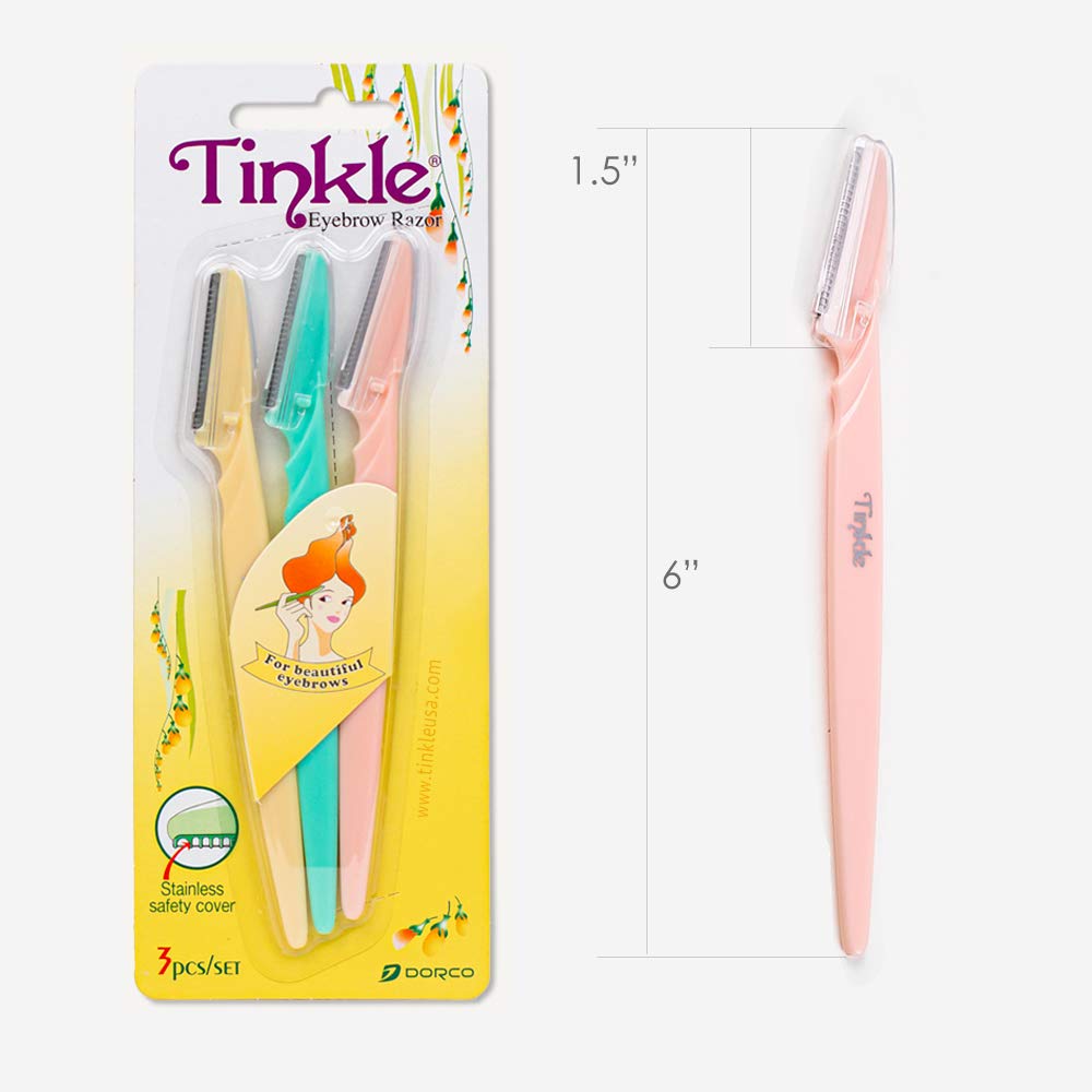 DORCO Tinkle eyebrow trim tool ready for shaping and grooming